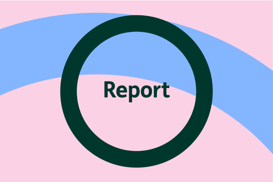 Image showing text saying the word report